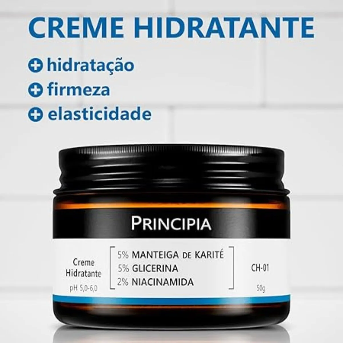 Principia Skincare Ch-01 50g Creme Hidratante 5% Manteiga De Karité + 5% Glicerina + 2% Niacinamida 4 Principia Skincare Ch-01 50g Creme Hidratante 5% Manteiga De Karité + 5% Glicerina + 2% Niacinamida - Imagem 4