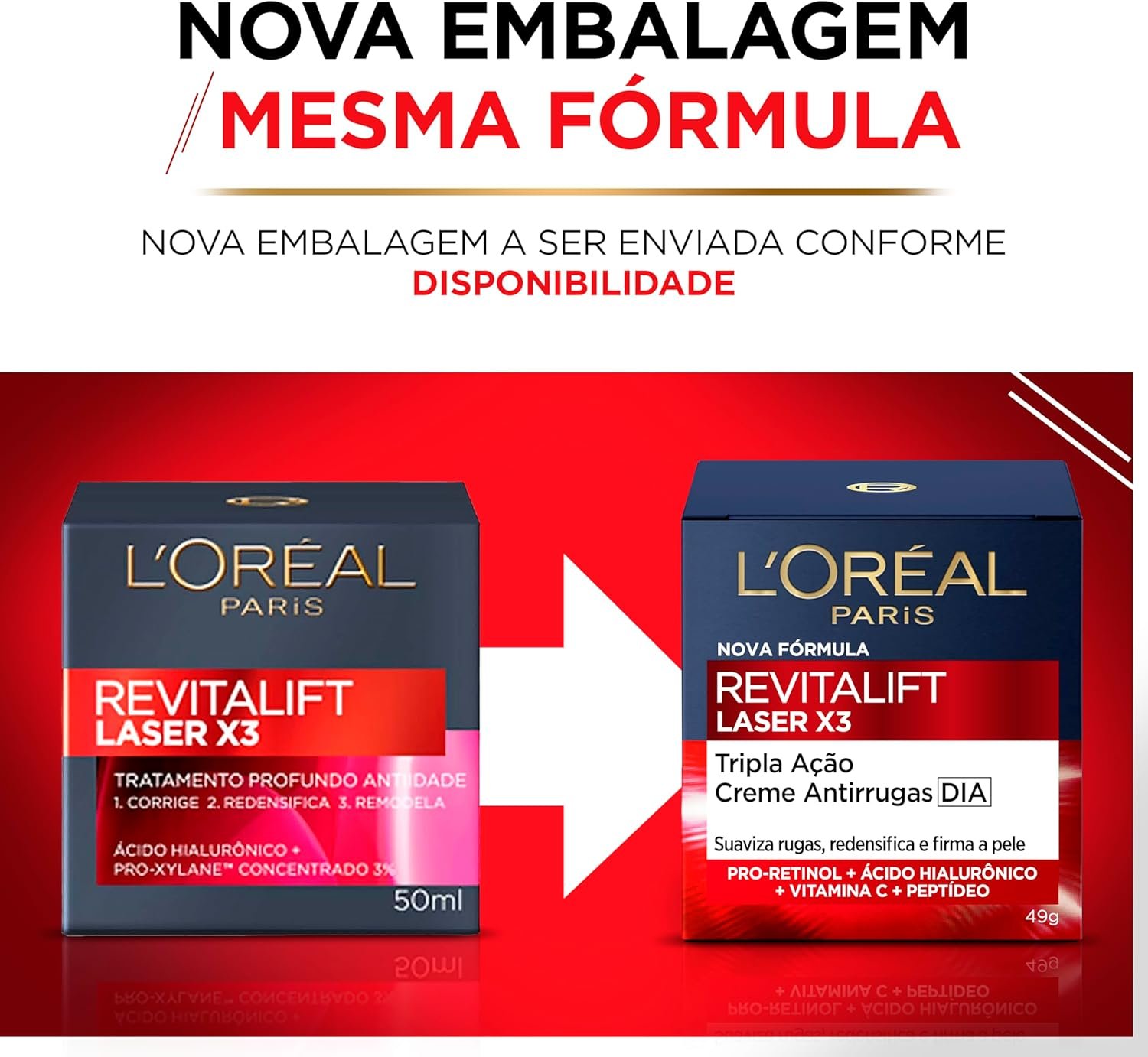 Nova fórmula Creme Anti-Idade Revitalift L'Oréal é bom