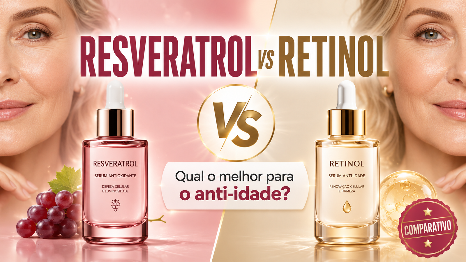 Resveratrol vs Retinol: qual é o melhor ativo anti-idade? 2 Resveratrol vs Retinol