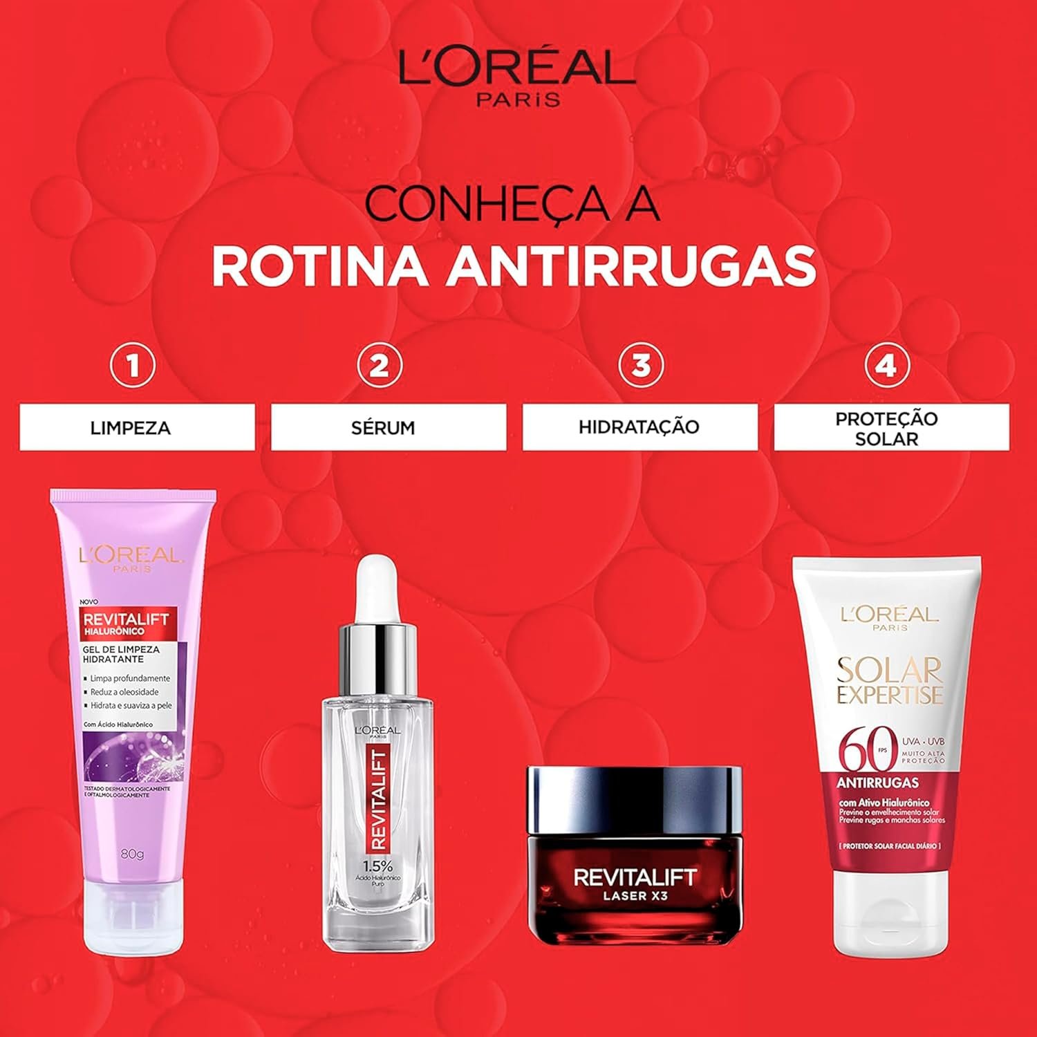 Rotina Creme Anti-Idade Revitalift L'Oréal é bom