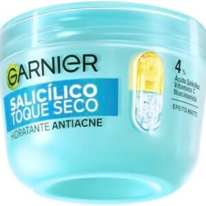 Garnier Hidratante Facial Antiacne Toque Seco com Ácido Salicílico, Uniformiza a Pele, Reduz Imperfeições e Controla a Oleosidade e Brilho por 8 Horas, 85g
