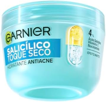 Garnier Hidratante Facial Antiacne Toque Seco com Ácido Salicílico, Uniformiza a Pele, Reduz Imperfeições e Controla a Oleosidade e Brilho por 8 Horas, 85g 1 Garnier Hidratante Facial Antiacne Toque Seco com Ácido Salicílico, Uniformiza a Pele, Reduz Imperfeições e Controla a Oleosidade e Brilho por 8 Horas, 85g